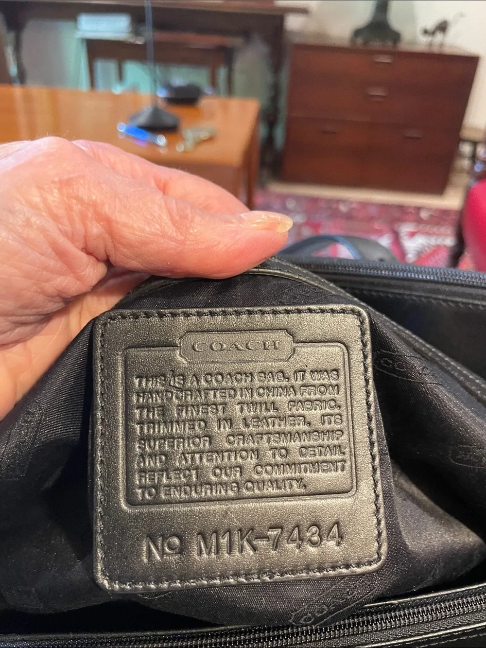 Men’s Coach Black Duffel
